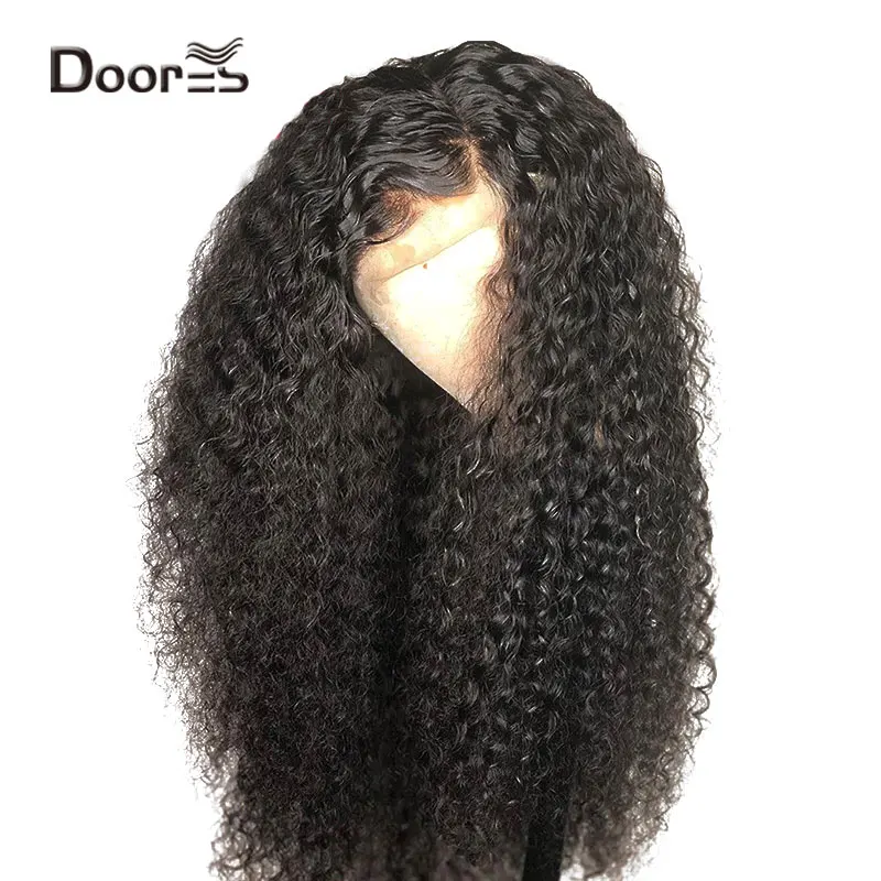 Doores 13x6 &quotглубокая Часть бразильские Remy человеческие волосы парик 180 плотность