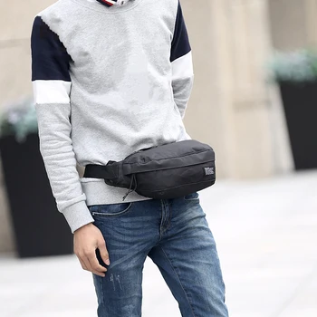 

Men Nylon Shoulder Messenger Water Bottle Bag Outdoor Leisure Chest Bag Waist Pack