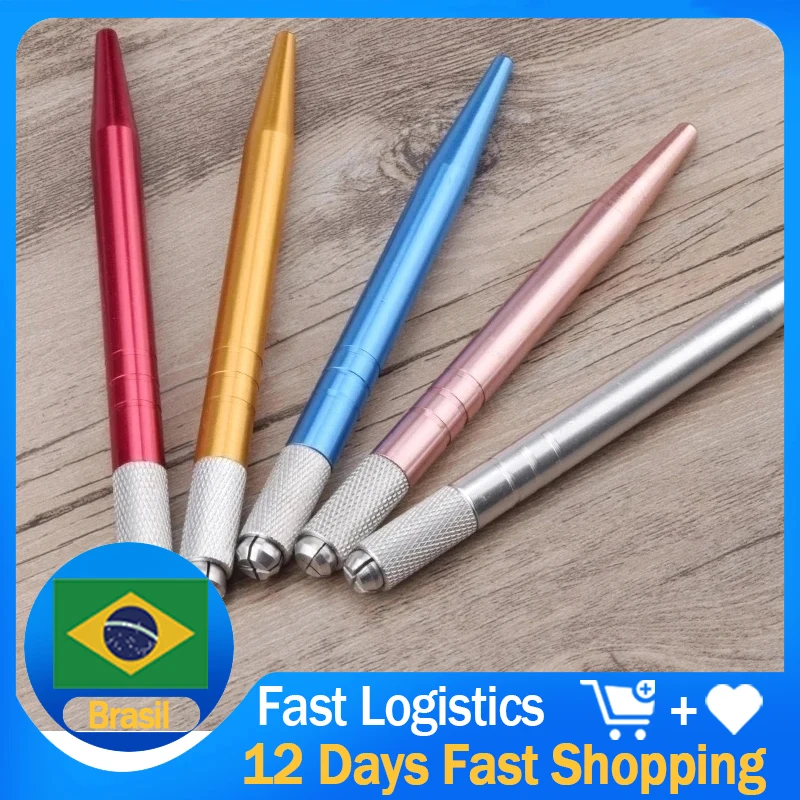 10pcs Semi Permanent Makeup Microblading Needle Pen Embroidery Tattoo Handmake Eyebrow Lips For Flex Round Blades | Красота и