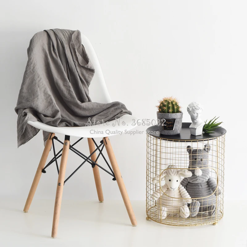 Новая модная Золотая железная корзина для белья в скандинавском стиле коробка