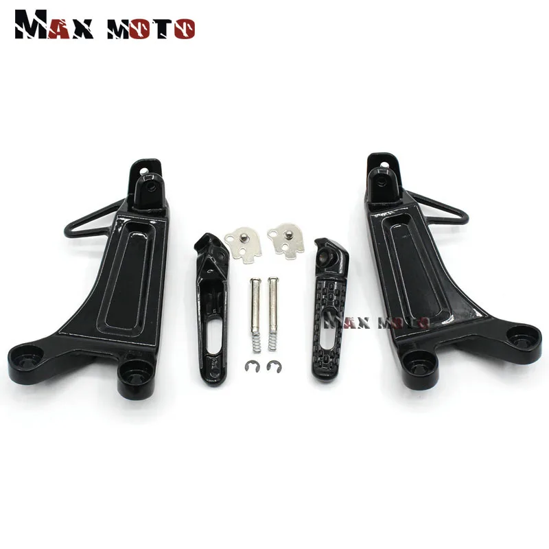 Для HONDA CBR600RR CBR 600RR CBR600 RR F5 2003-2004 мотоциклетные Алюминиевые Подножки Задние подножки педали подножки - Цвет: Black