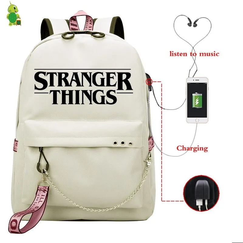 32 Mochila, рюкзак для странных вещей, Usb зарядка, рюкзак для ноутбука, школьные сумки для девочек-подростков, женские рюкзаки, корейский рюкзак для путешествий - Цвет: 32