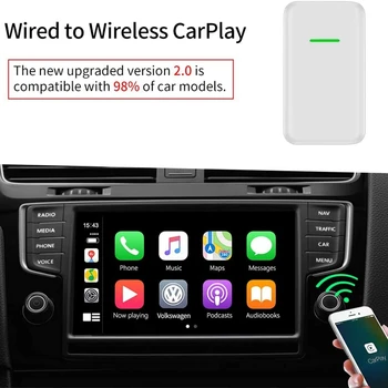 

Universal Wireless Carplay Adapter, Smart Phone Usb Carplay Module Dongle for Ios 10.0 Andabove, Plug & Play
