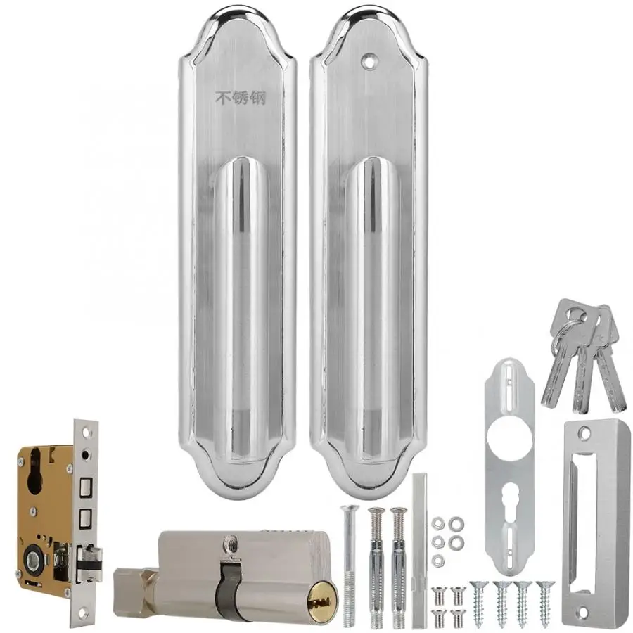 Универсальный простой дверной замок безопасная ручка из нержавеющей стали для