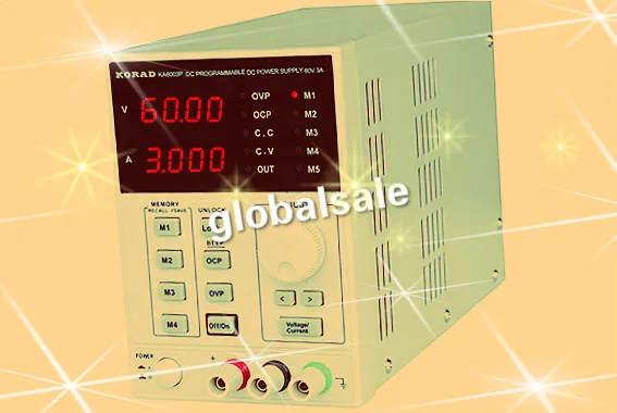 KORAD KA6003P Высокоточный лабораторный Программируемый Регулируемый Цифровой Регулируемый источник питания постоянного тока