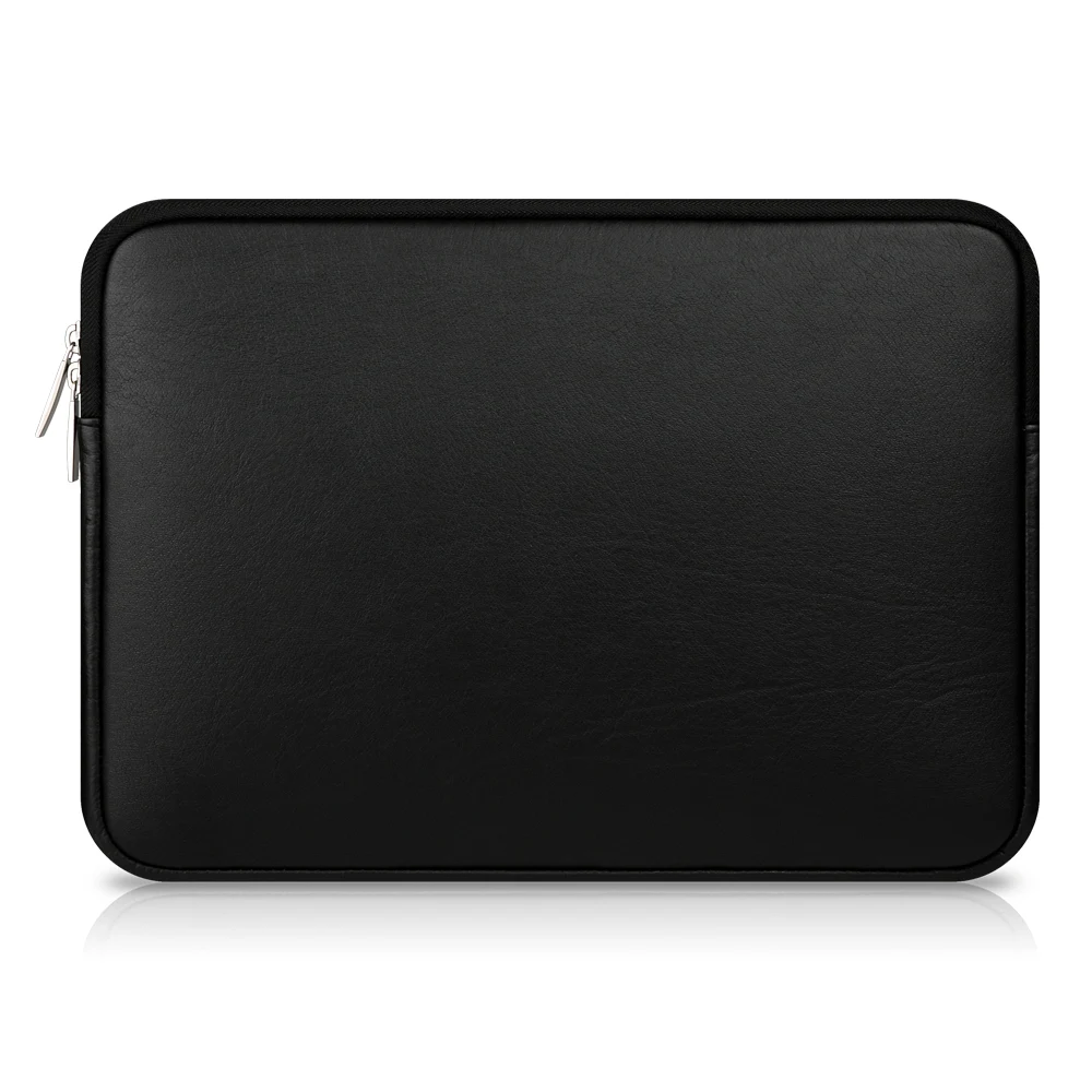 Сумка для ноутбука Macbook Air Pro 15 13 12 11 дюймов универсальная сумка для ноутбука пылезащитный чехол для ноутбука Asus Xiaomi hp Dell - Цвет: Черный