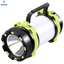 Portable LED Camping Light Working Light Outdoor Tent Light Handheld Flashlight USB Rechargeable Waterproof Search Light