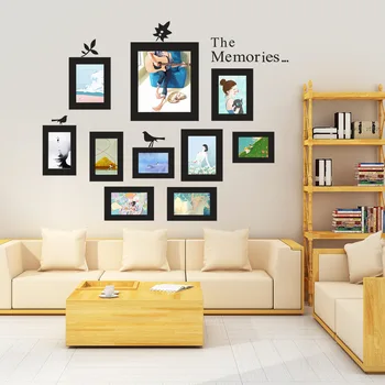 

Zy8202 the Memories Bedroom Sofa Background Photo Wall Frame Bird Wall Stickers