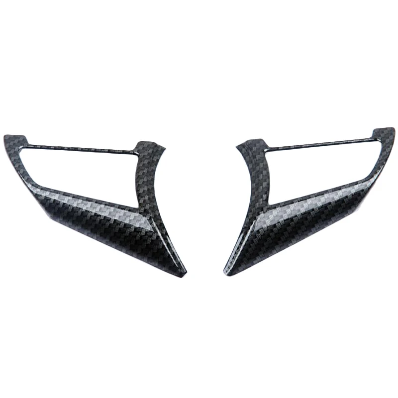 Accessoire Intérieur Voiture Carbone Habillage Volant Clio 4 - Autocollant Carbone Chromé ABS - Accessoire Intérieur Voiture 2013-2018 Style Fibre Carbone