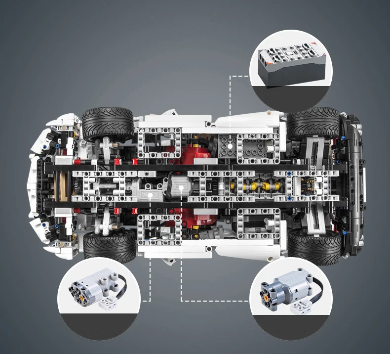 Technic 2,4 Ghz блок дистанционного управления на радиоуправлении 1:10 масштаб bull логотип Германия lambt LP610 модель спортивного автомобиля rc игрушка с коллекцией светильник