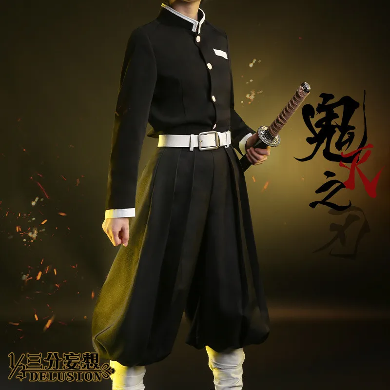 Косплей Костюм для косплея Kimetsu no Yaiba Cosroad Nezuko Tanjirou Kamado, парики, японская одежда, униформа для девочек, женщин, мужчин и мальчиков