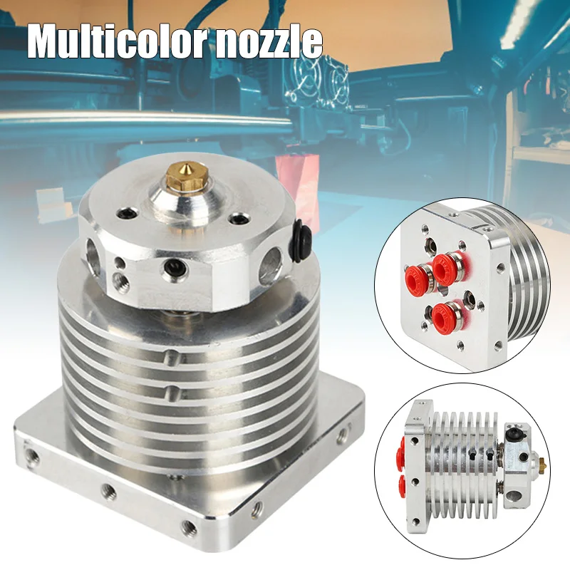 

Multi-extrusion 3 In 1 Out Hotend Extruder 0.4mm/1.75mm for 3D Printer JLRJ88