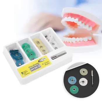 

40pcs Dental Composite Veneer Finishing Polishing Discs Wheels Set Dental Supplies Dental Finishing Disc Polishing Wheel