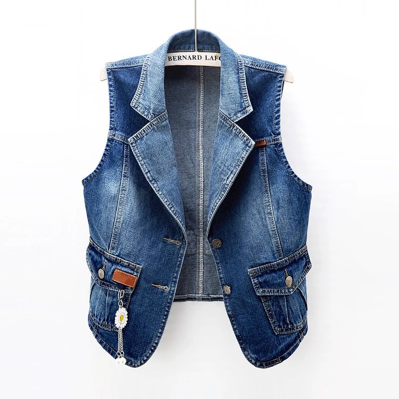 Misses denim vests Clearance