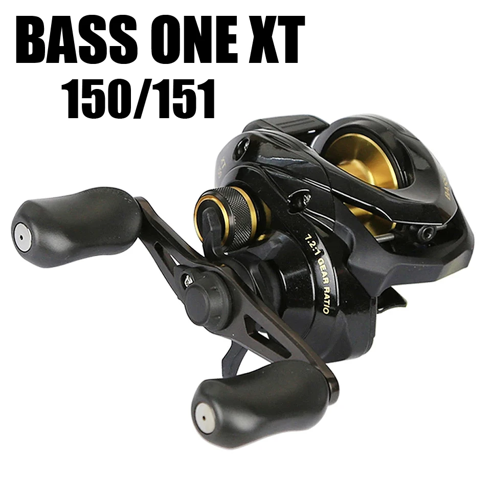 Shimano-フィッシングリールbassone xt 150 151,右左,7.2:1,4 1bb,210g,5.0kg,svsシステム