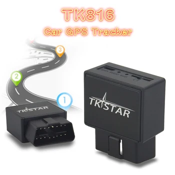 

GPRS GSM Real Time Tracking System Device Monitor OBD Car GPS Tracker TK816 Locator Over-speed Alarm Free Platform Tracking