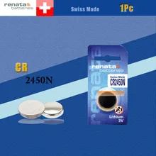 Литиевая батарея renata CR2450 1 шт. 3 в % 100 оригинальная брендовая