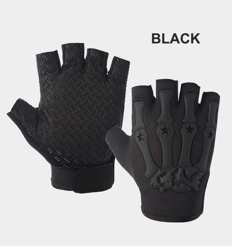 Men Fingerless Combat Gloves Outdoor Tactical Gloves Airsoft Sport Half Finger Type Military Army Shooting Cycling Gym S2295