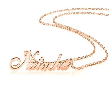 

Elegant Personalized Jewelry Gifts Stainless Steel Name Necklace Customized Nameplate Necklaces Personalized Birthday Gift