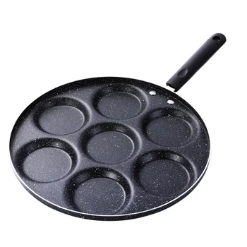 

HOT Seven-Hole Frying Pot Thickened Omelet Pan Non-Stick Egg Pancake Steak Pan Cooking Egg Ham Pans Breakfast Maker