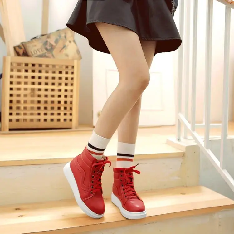 My Hero Academia Midoriya Izuku Red Shoes Cosplay Halloween Casual Shoes