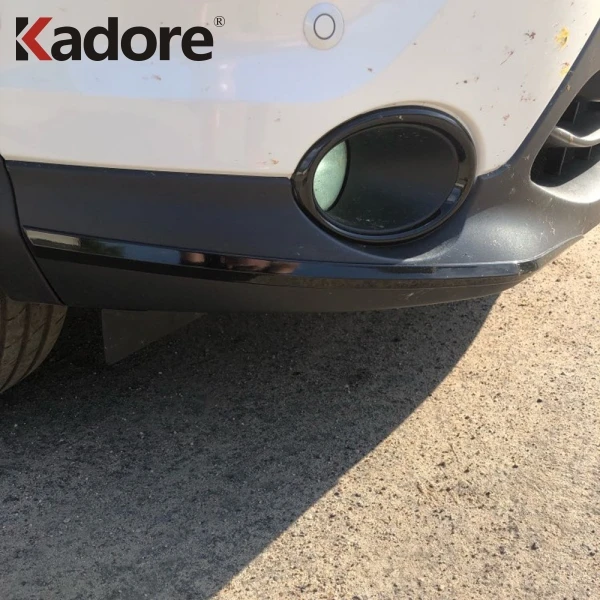 Для Nissan Qashqai 2014 2015 2016 ABS Хром передний бампер Foglight век блестящие полоски отделка