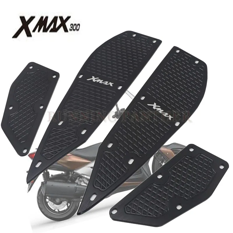 

For yamaha xmax 300 1 Set 4 PCS Footrest Pedal Plates x max 300 Motorcycle Scooter Accessories xmax 300 For yamaha Foot Rest Pad