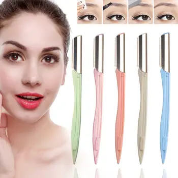 

3pcs Professional Eyebrow Trimmer Shaper Shaver Face Remover Sharp Shaping Knife Beauty Hair Eyebrow Tools Makeup Makeup H6P6