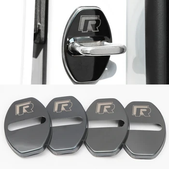 

For VW Volkswagen Jetta Golf Polo Tiguan 2011-2020 Colorful Stainless Side Door Interior Rustproof Lock Buckle Cover Car Styling
