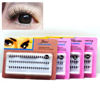

8/10/12/14mm New Implanted Grafted Eyelashes Natural Dense False Eyelashes Make-up Beauty Tool