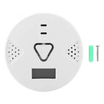 

Carbon Monoxide Detection Alarm Gas Detector LED Indicator Home Security Alarm Concentration Meter
