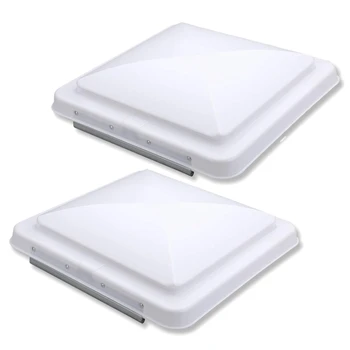 

2 Packs Universal Rv Roof Vent Lid Cover Replacement 14 Inch White for Camper Trailer Rv