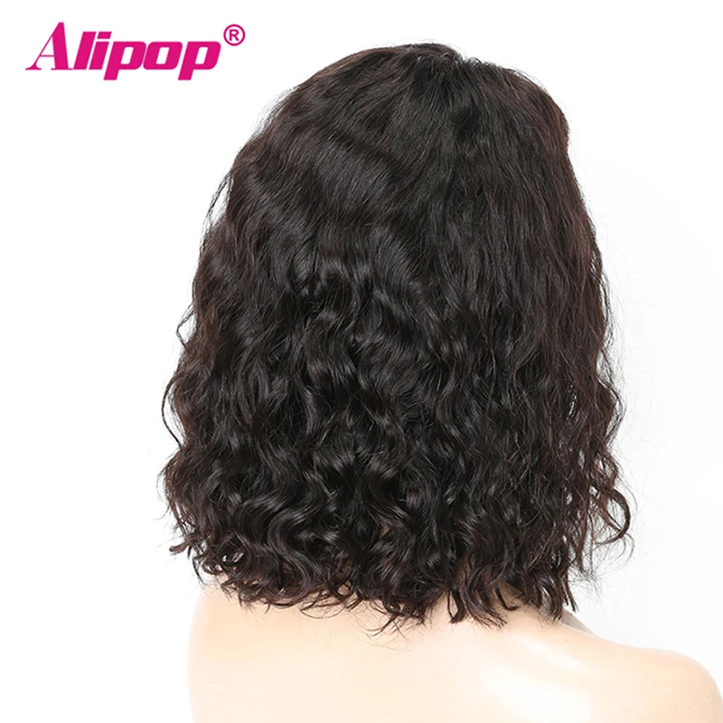Natural Weave BOB Wig Brazilian Hair13x6 Lace Front Human Hair Wigs 180% Density ALIPOP Remy Lace Front Wig Pre Plucked Lace Wig (2)