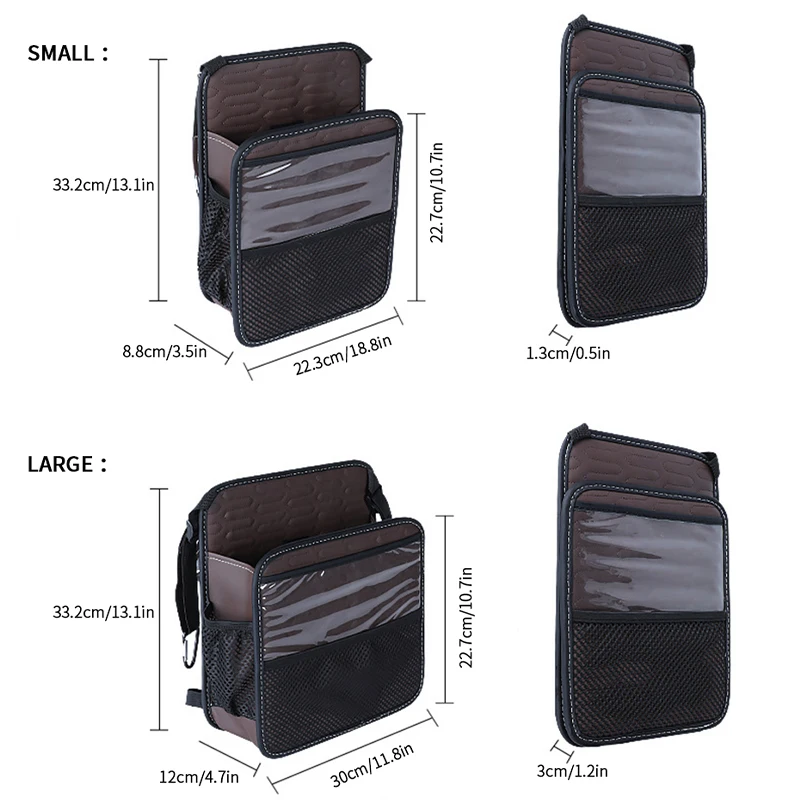 PU Leder Auto Taschen Tasche Halter Wasserdichte Auto Nahen Sitz Lagerung  Netze Organizer Kind/Haustiere Barriere Auto Innen Zubehör