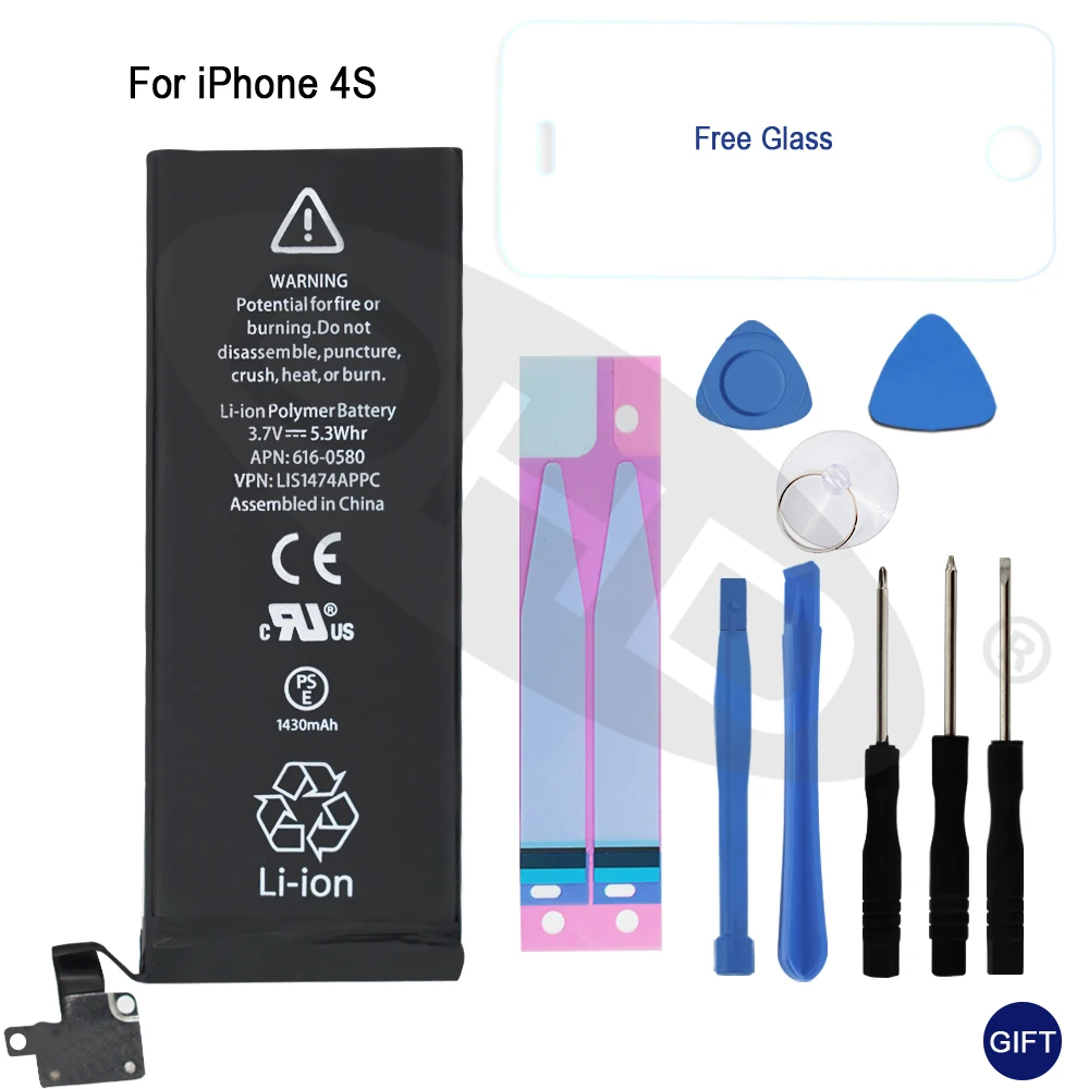 0 цикл OHD золото Высокое качество мобильного телефона батарея для Apple iphone 4S iphone 4S 4S батарея IP-4S