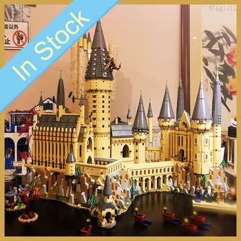 

In Stock 16060 6044pcs Potter Movie Castle Magic school Model Set Building Blocks Bricks Children Toys christmas gifts 71043