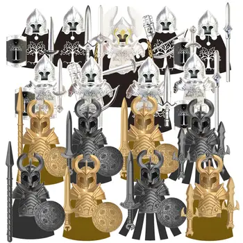 

Selling Medieval Knights Legion Soldiers Military Asgard Dwarfs Strong Orc Blocks Educational Toys For Children