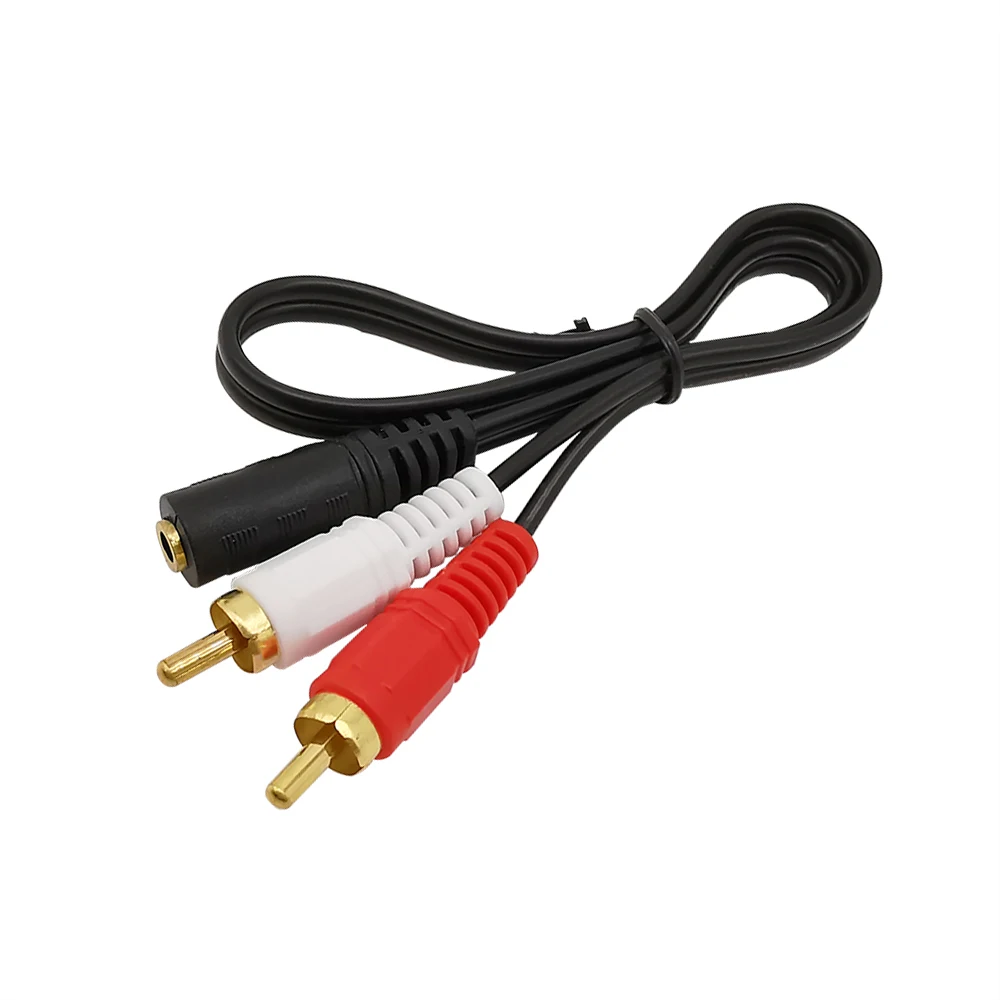 3 5 мм стерео гнездо до 2x RCA штекер аудио наушники кабель AUX Y адаптер длина 40 см |