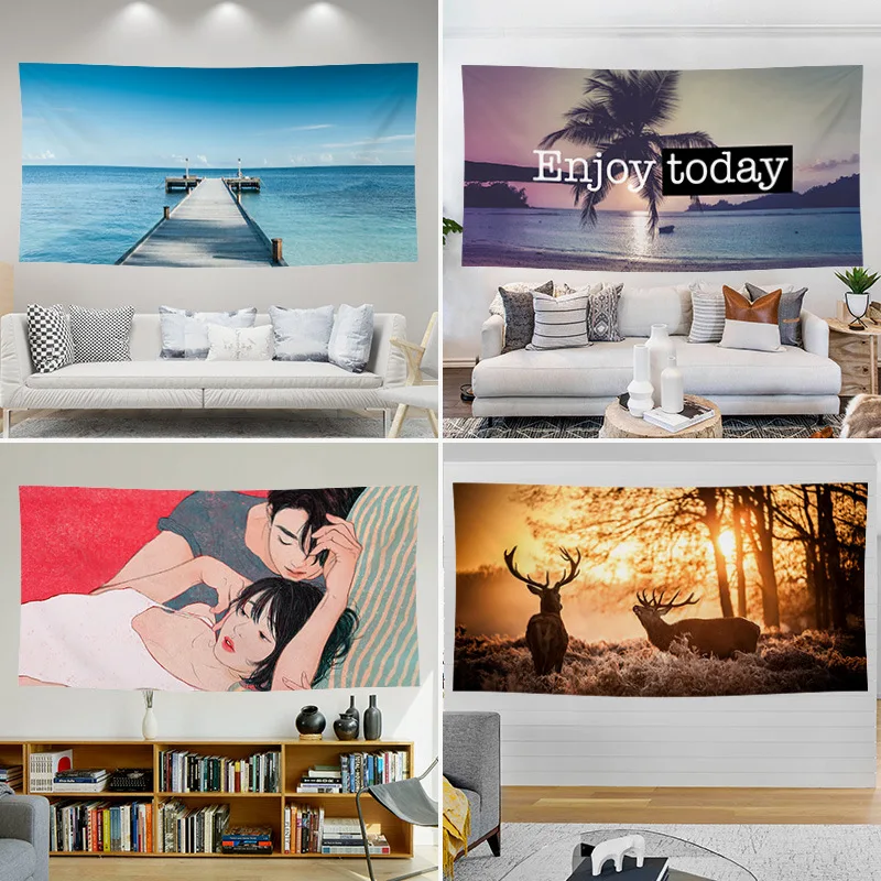 

INS Ultra Large Background Cloth Net Red Room Bedroom Decoration Wall Cloth Hanging Cloth Bedside Wall Wall Decorative Tapestry