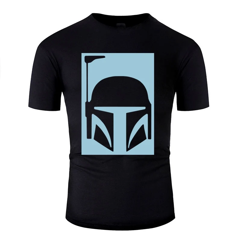 Облегающая футболка Boba Fett Helmit 2,0, Мужская футболка из натурального материала, Мужская футболка с круглым вырезом и коротким рукавом