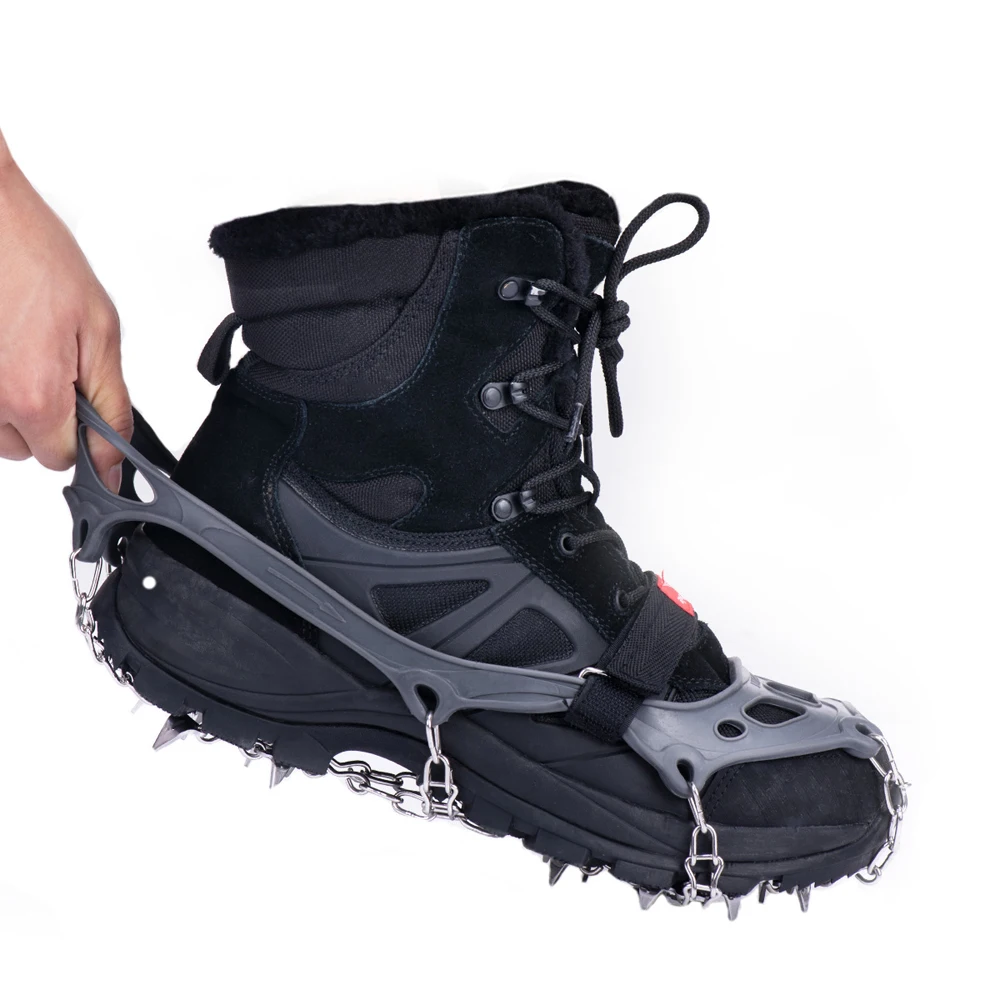 Naturehike 1 Pair Non-slip Adjustable Elastic Climbing Crampons Cleats Shoe Cover Ice Gripper For Spikes Hiking