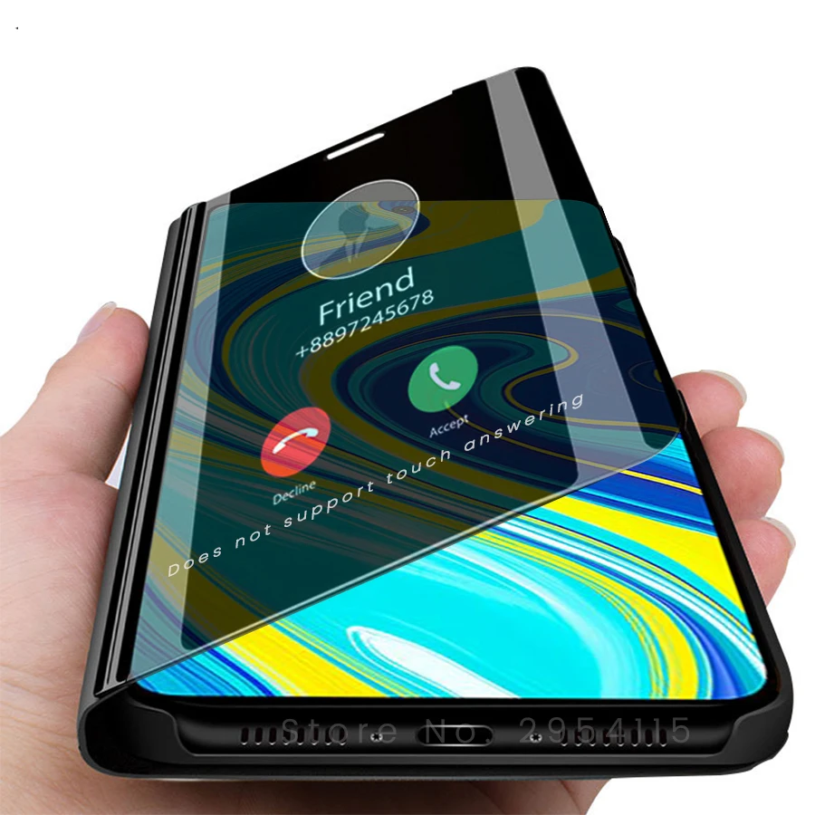 

for xiaomi note 9s case smart mirror flip case redmi note 9s 9 s redmy note9s notes s9 xiomi xaomi readmi note9 s coque cover