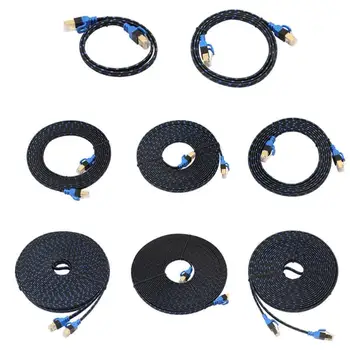 

Ethernet Cable RJ45 Cat7 Lan Wire Network Flat Cable for Router Switch