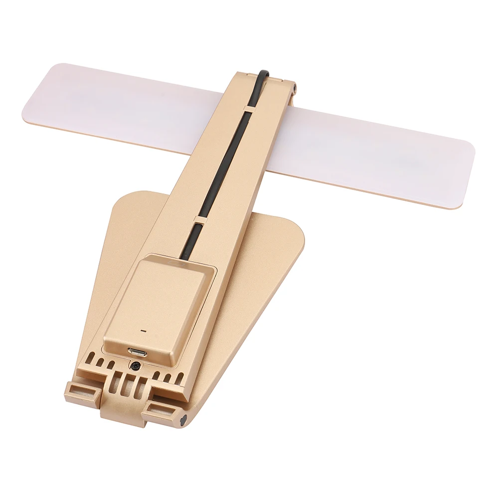 Ультратонкий Светодиодный затемнение настольная лампа для чтения USB защита глаз ночник перезаряжаемый настольный свет лампы серебро/серый/золото
