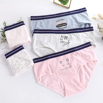 

L-XL Cotton Briefs Sexy Panties Seamless Underwear Women Lingerie Print Underpants Low Waist Female Fashion Panty Comfortable