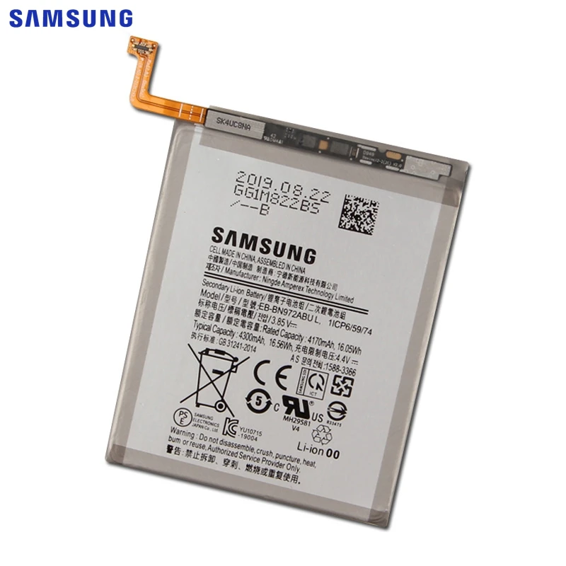 Samsung сменный аккумулятор EB-BN972ABU для samsung GALAXY Note 10+ Note10Plus SM-N975F SM-N975F/DS 4300mAh