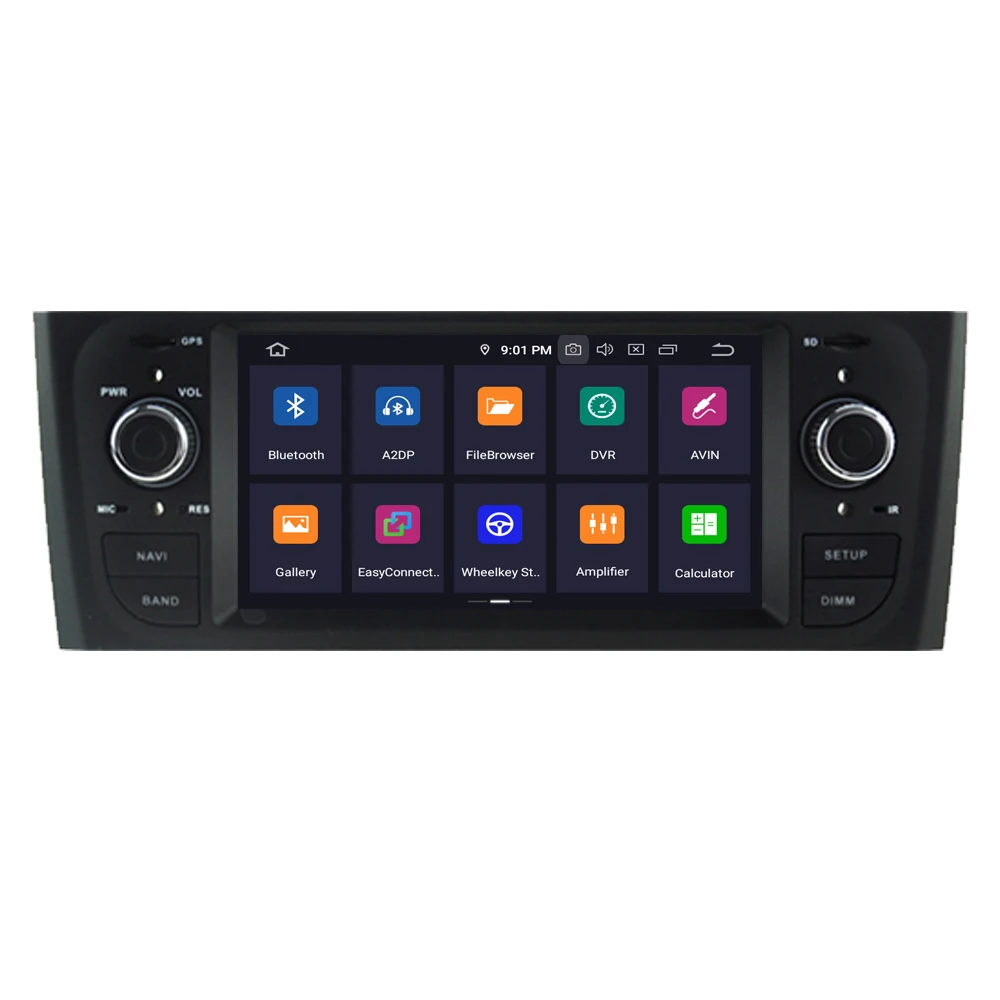 Best RoverOne Android 9.0 Car Multimedia Player For Fiat Grande Punto Linea Octa Core Radio Stereo GPS Navigation Sat Navi Head Unit 3