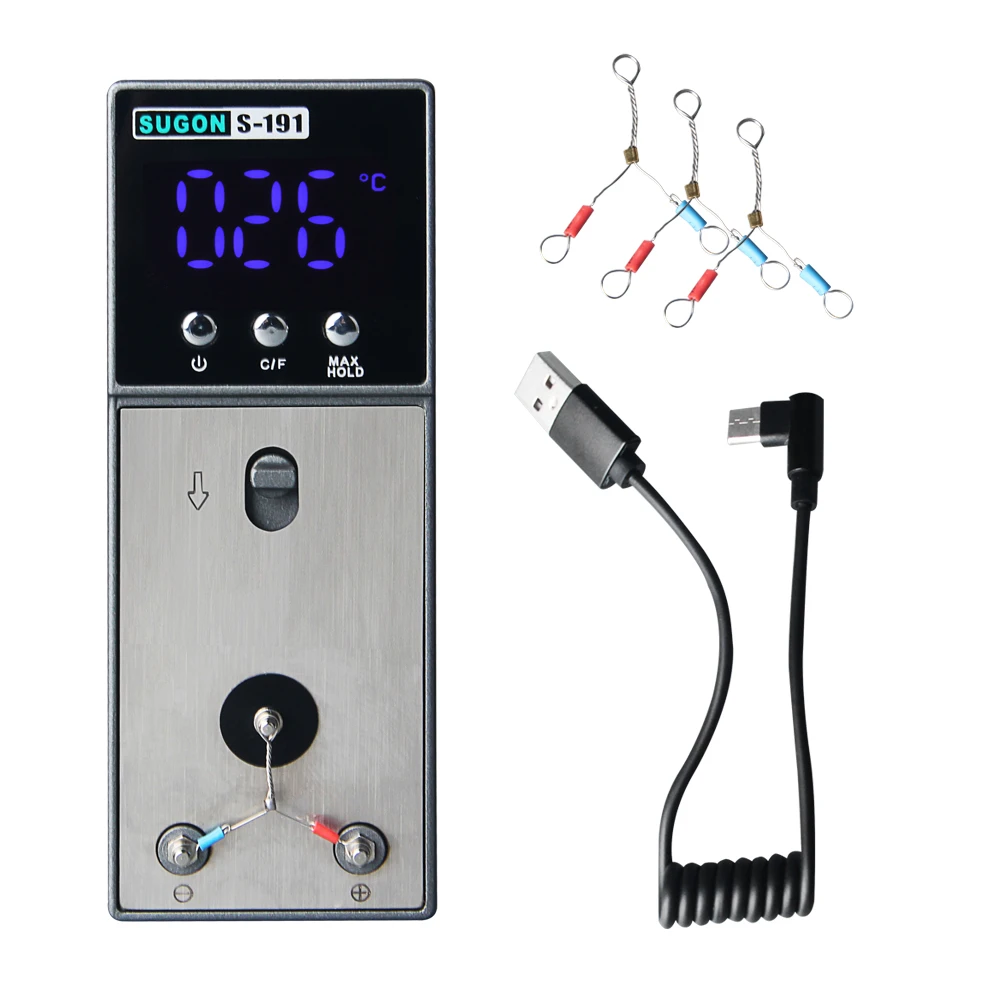 Sugon S191 Soldering Iron Tip Thermometer Tester With Ktype Sensor