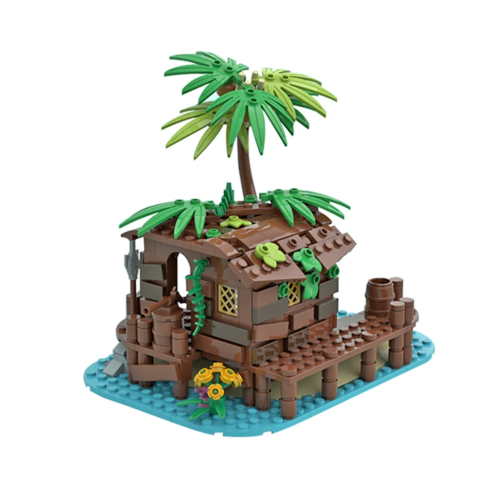 Moc-71229 Pirata Capannone Irates Pirati Barracsup Bay Per 21322 49016 Beach Hut Pirata Serie Tema Idee Blocchi Giocattolo In Mattoni