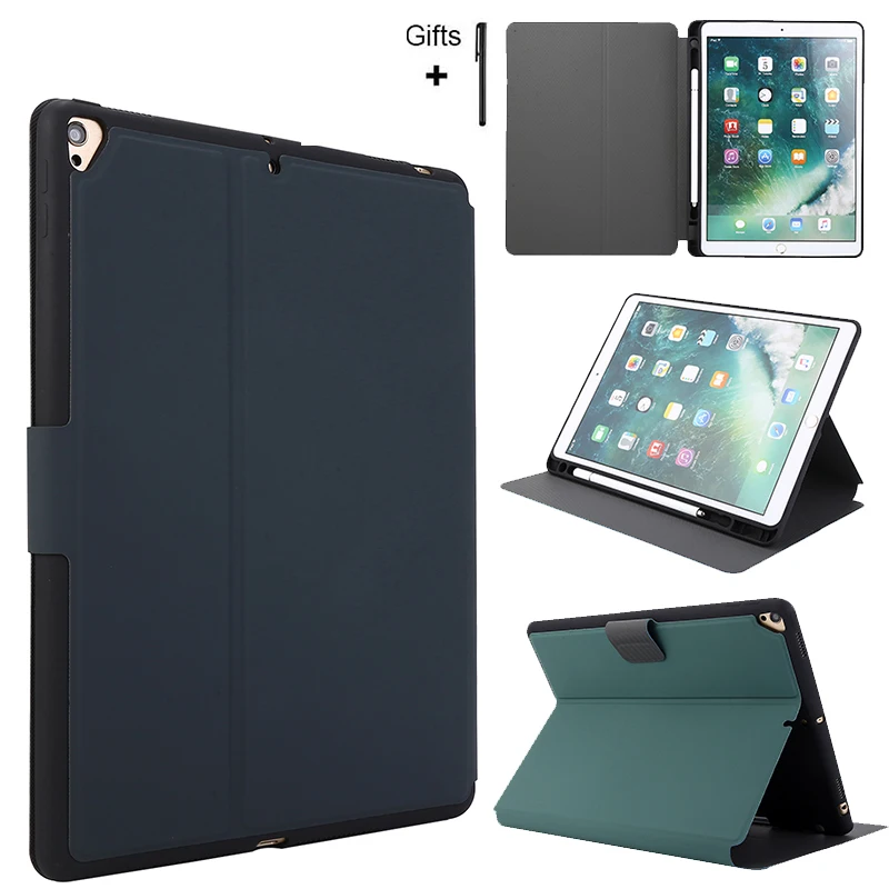 Чехол для iPad 9 7 дюйма 2017 2018 чехол с держателем карандашей умный Мягкий